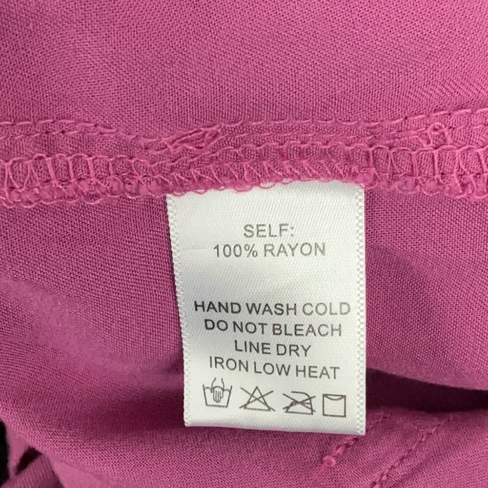 DRAWSTRING WAIST RAYON JOGGERS - Picture 8 of 8